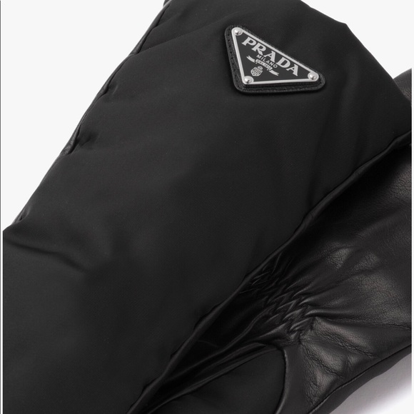 Current Season Prada Nylon and nappa leather gloves - Picture 3 of 3